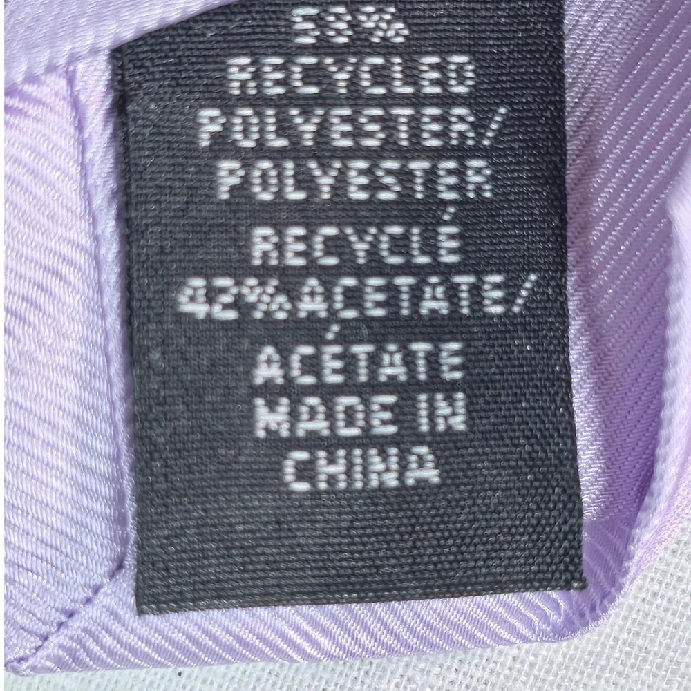 Calvin Klein Mens Tie One Size Light Purple Unison Solid Formal Necktie NWT